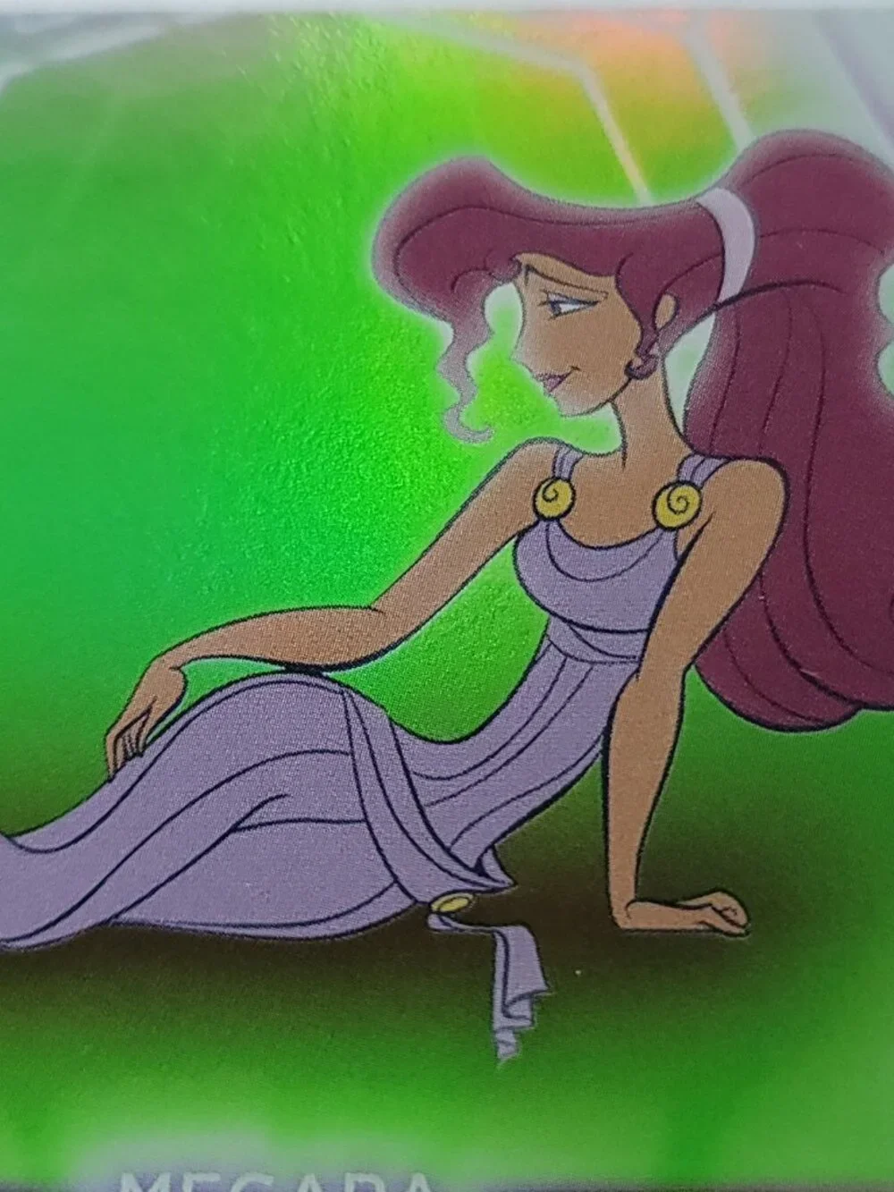 Megara Topps 2026 Disney Neon Holo Parallel Refractor Limited 030/199 - Picture 3 of 4